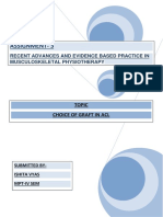 Assignment-3: Recent Advances and Evidence Based Practice in Musculoskeletal Physiotherapy