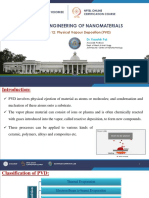 Surface Engineering of Nanomaterials: Lecture 12: Physical Vapour Deposition (PVD)