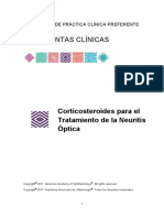 Corticosteroides para El Tratamiento de La Neuritis Optica PPP PC