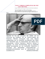 Michel Foucault Obras Completas en PDF