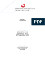 Proceso de Internacionalización de Bavaria PDF