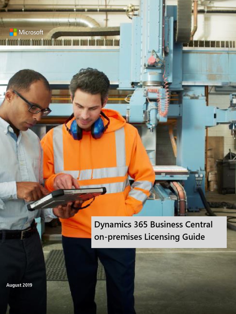 Dynamics 365 Business Central On-Premises Licensing Guide: August 2019 ...