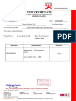 Batch Certficate Solvent 102