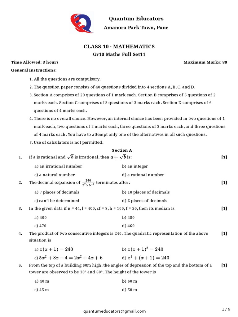 Gr10 Maths Full Set11 | PDF | Circle | Numbers