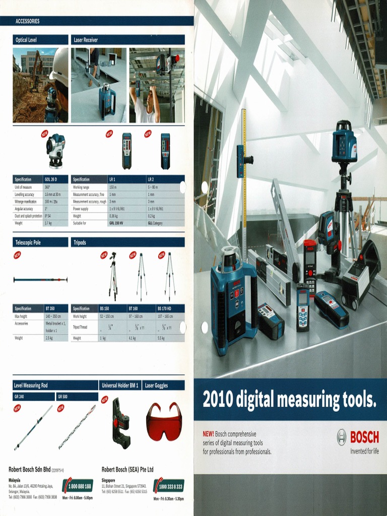 BOSCH Measuring Tools PDF
