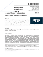 Virtual Laboratory and Learning Management System in Optimal Control Theory Education