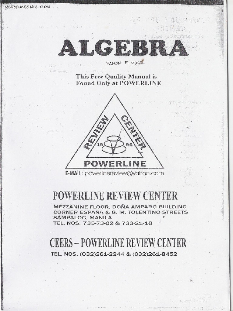 Free Quality Manual Found Only at POWERLINE REVIEW CENTER PDF Volt