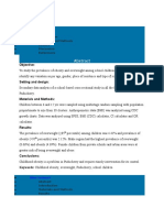 Objective:: Materials and Methods Results Discussion References