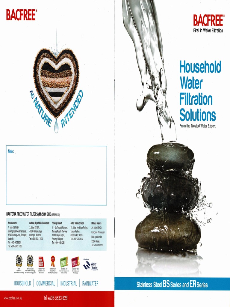 Bacfree Water Filter