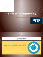 Recursion in Programming