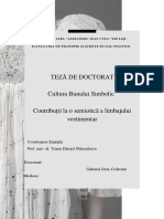Copy of UNIVERSITATEA „ALEXANDRU IOAN CUZA” DIN IAȘIFACULTATEA DE FILOSOFIE ȘI ȘTIINȚE SOCIAL-POLITICECULTURA BUNULUI SIMBOLICContribuţii la o semiotică a limbajului vestimentarCoordonator științific,Prof. univ. dr. -2.pdf