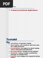 Cond .: Testing Conventional Applications