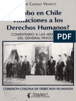 VELASCO, J. Hubo en Chile Violaciones de Los Derechos Humanos