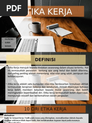 Etika Kerja Pdf