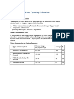 LEC 3 - Estimation of Water Demand