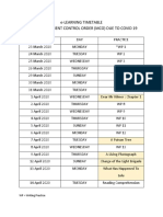 Lesson Schedule 5K1&5K2