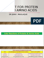 Test For Protein and Amino Acids