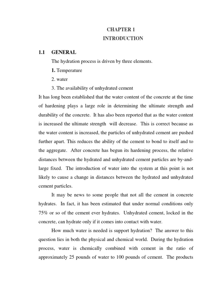 Concrete Hydration Process Explained | PDF | Strength Of Materials ...