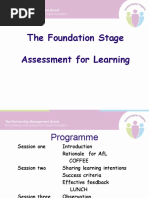 The Foundation Stage Assessment For Learning