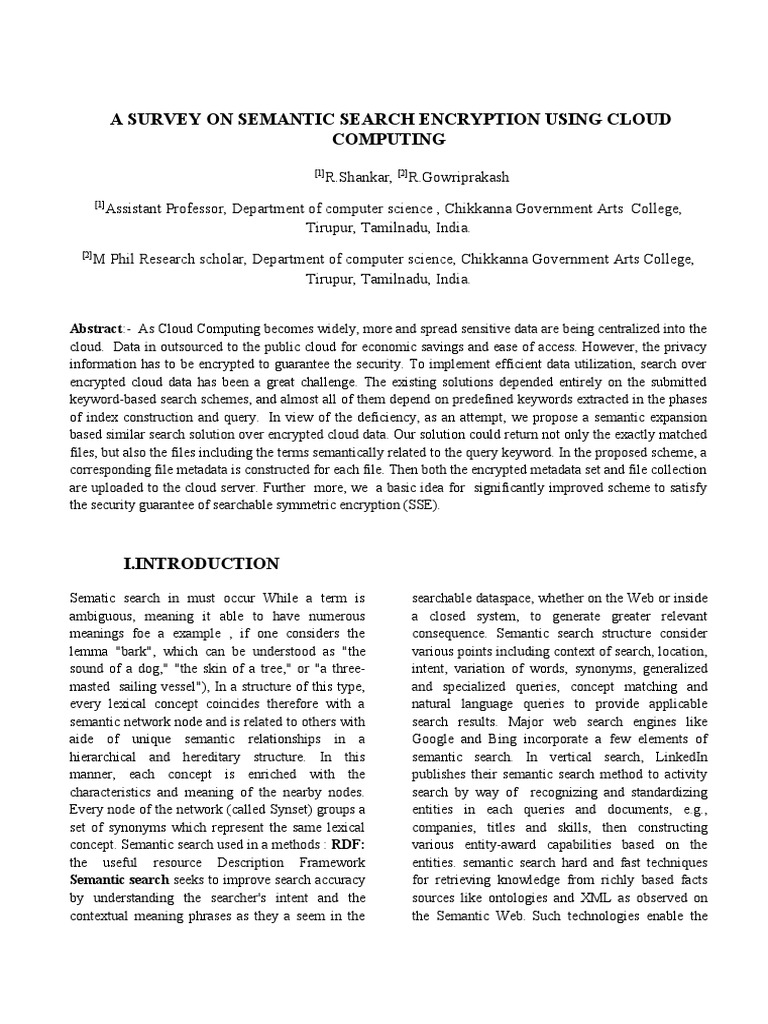 A Survey On Semantic Based Cloud Computing | PDF | Resource Description ...