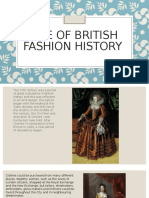BRITISH FASHION HISTORY 17TH CENTURY
