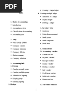 Tally Syllabus