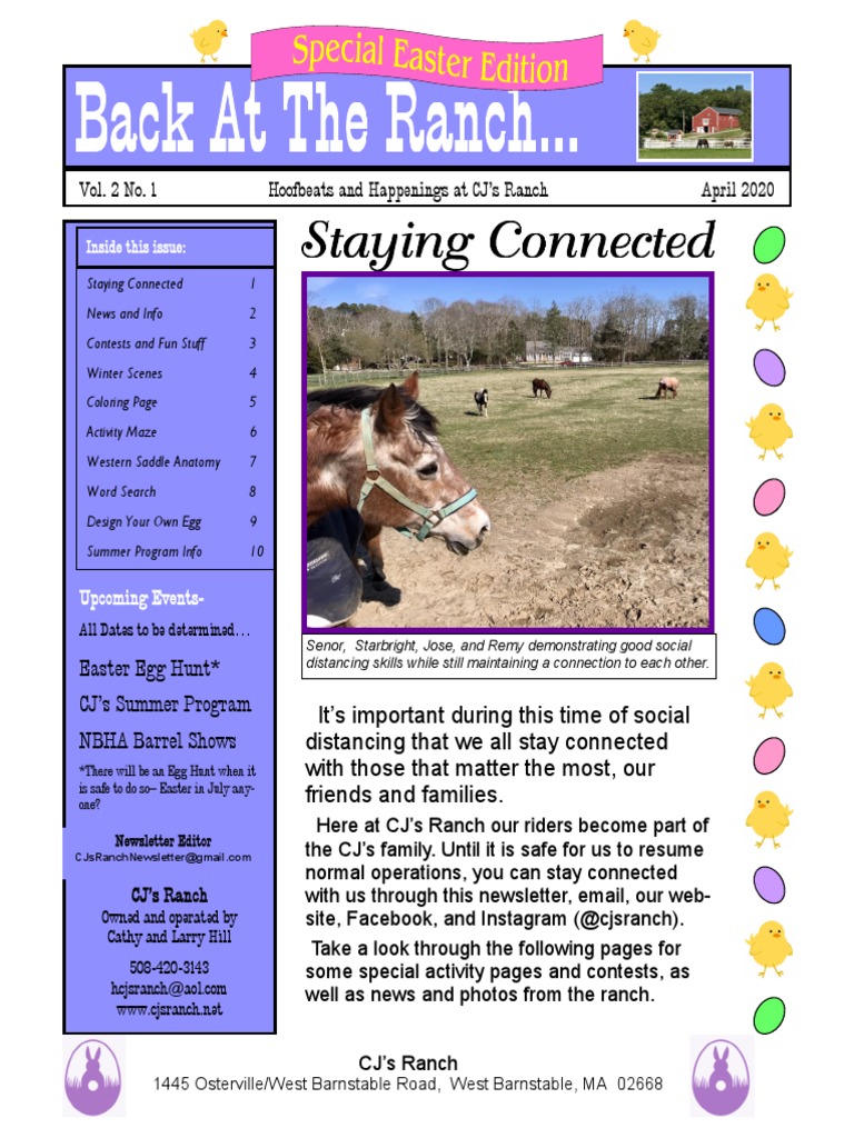 Back at The Ranch April2020 | PDF | Saddle | Equestrianism