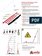 Instructions For Solo Poles: Detector