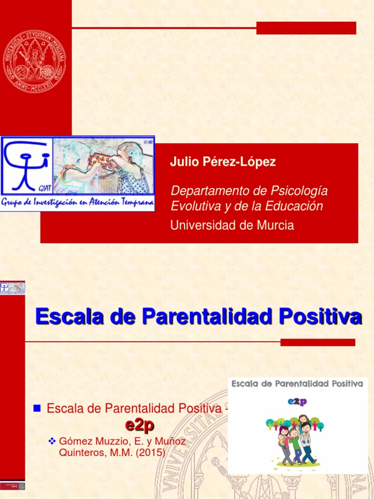 Escala de Parentalidad Positiva e2p | PDF | Comportamiento | Aprendizaje