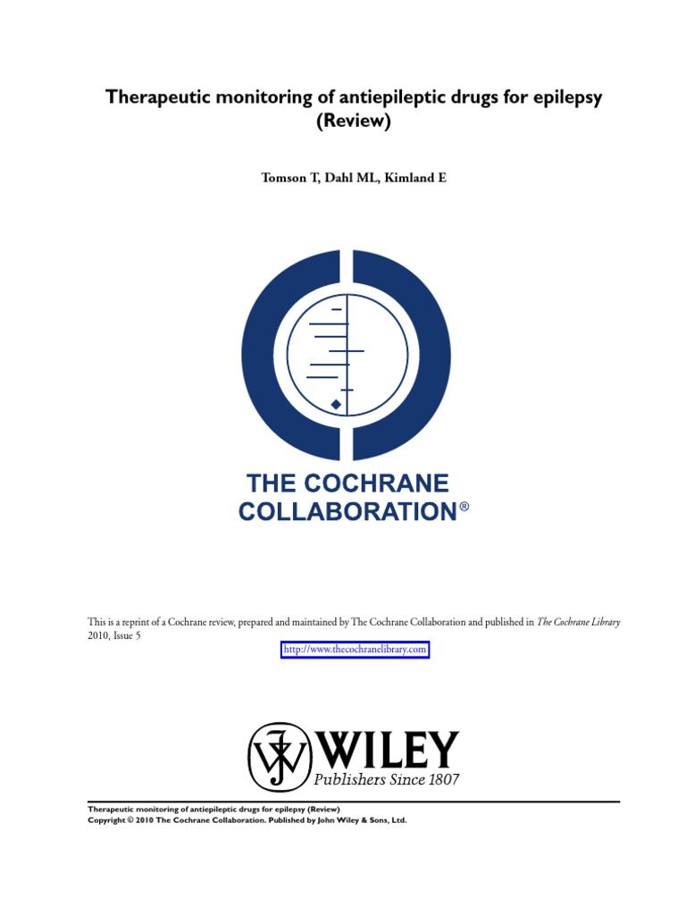 Therapeutic Monitoring of Antiepileptic Drugs For Epilepsy (Review ...
