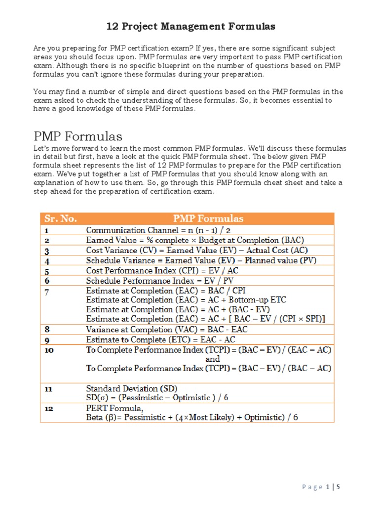 PM Handbook | PDF | Standard Deviation | Business