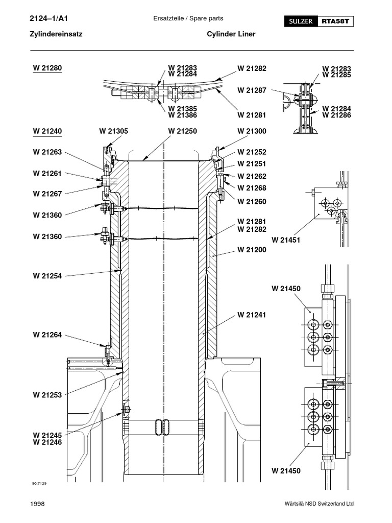 Sulzer Rta58t Cylinder Liner PDF