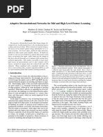 Adaptive Deconvolutional Networks For Mid and High Level Feature Learning