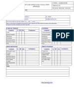 Lista de inspección visual para arneses de seguridad de menos de