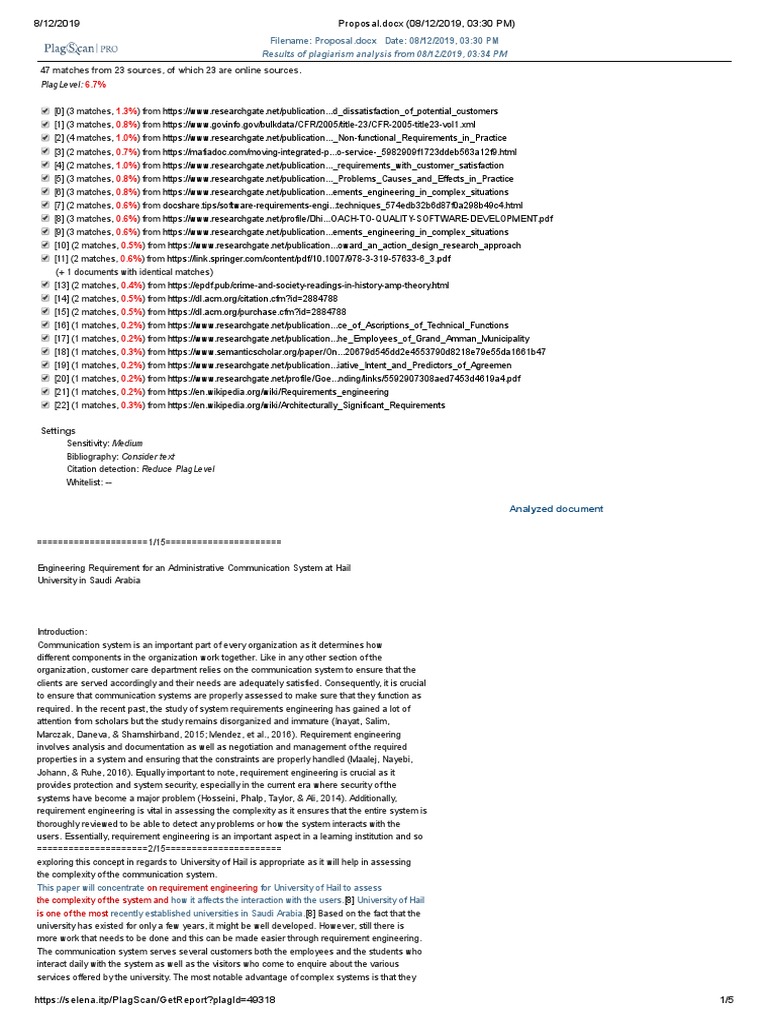 Proposal - Docx (08 - 12 - 2019, 03 - 30 PM) | PDF | System | Engineering