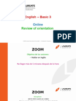 English - Basic 3: Review of Orientation