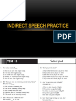 Indirect Speech Practice