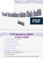 Teori Kesalahan Dalam Kimia Analitik Part 2