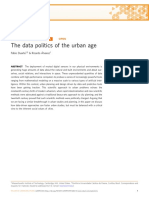 The Data Politics of The Urban Age Fábio Duarte PDF