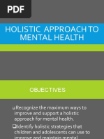 Holistic Approach To Mental Health