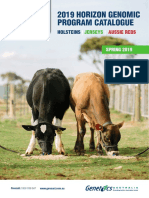 2019 Horizon Genomic Program Catalogue: Holsteins