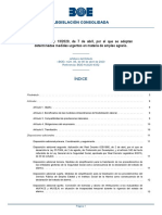 Real Decreto-Ley 13/2020, de 7 de Abril, Por El Que Se Adoptan Determinadas Medidas Urgentes en Materia de Empleo Agrario.