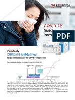 COVID-19 - The Test - Quick Immunoassay Leaflet