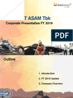 PT Bukit Asam TBK: Corporate Presentation FY 2019