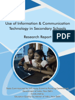 Final Report of the Research Study on  Use of Information and Communication Technology in Secondary Schools conducted by Education Quality Foundation of India_New Delhi