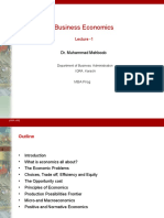 Business Economics: Lecture - 1