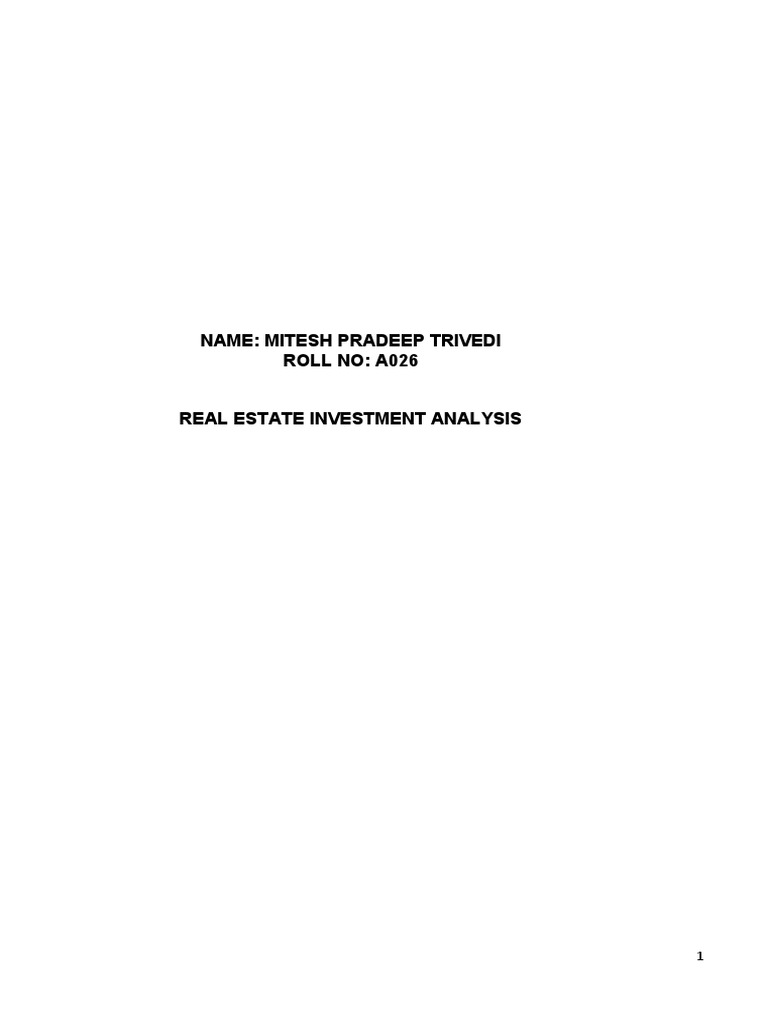 Name: Mitesh Pradeep Trivedi Roll No: A026 | PDF