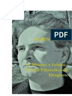 O Moarte A Iubirii - Poezii Filozofice de Dragoste de Sorin Cerin (Romanian Edition)