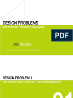 Design Problems: Studio