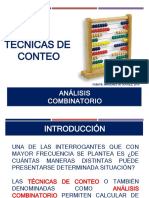 Técnicas de conteo y análisis combinatorio